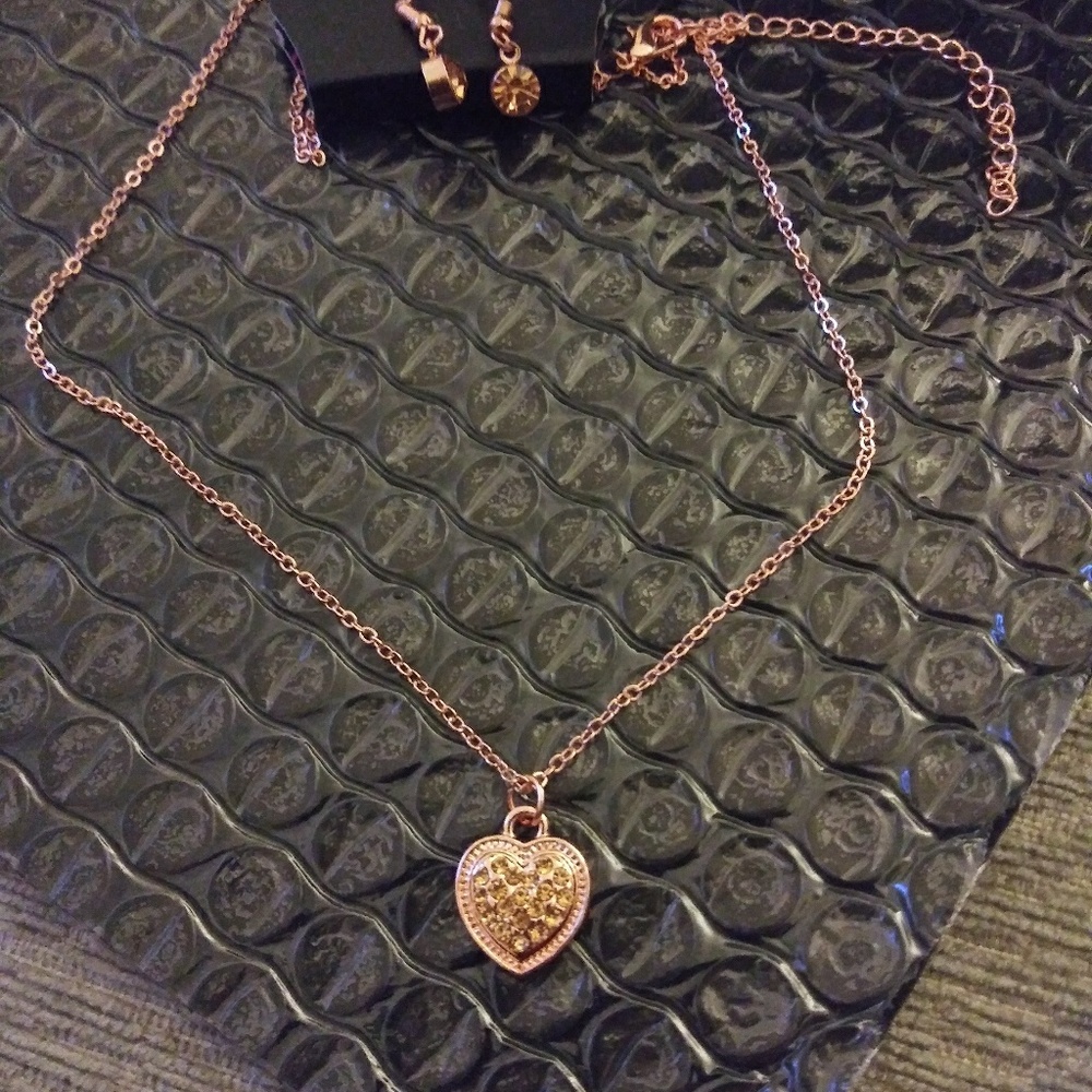 Necklace and earrings